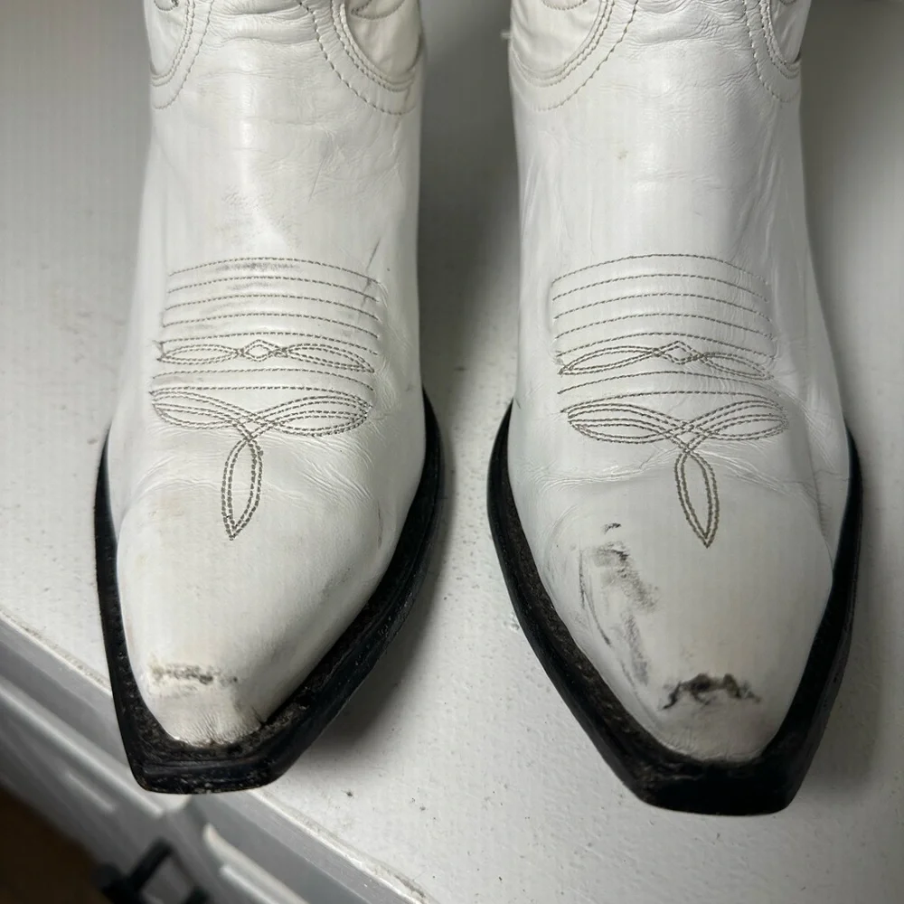 **SOLD**Idyllwind White Star Cowboy Boots Western Embroidered Cowgirl - Picture 3 of 9